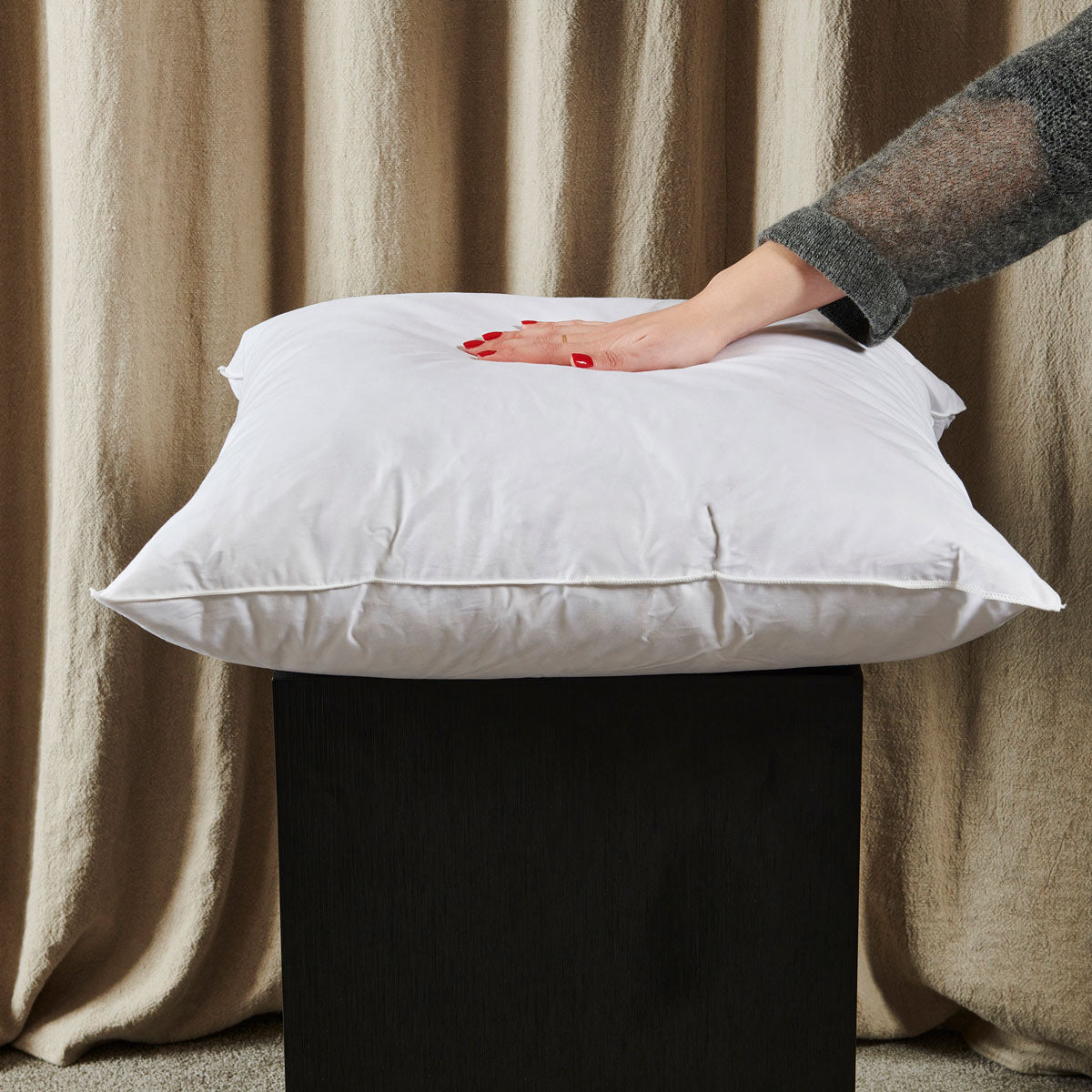 Oreiller Ferme - 10% Duvet Canard - Bourdon Blanc