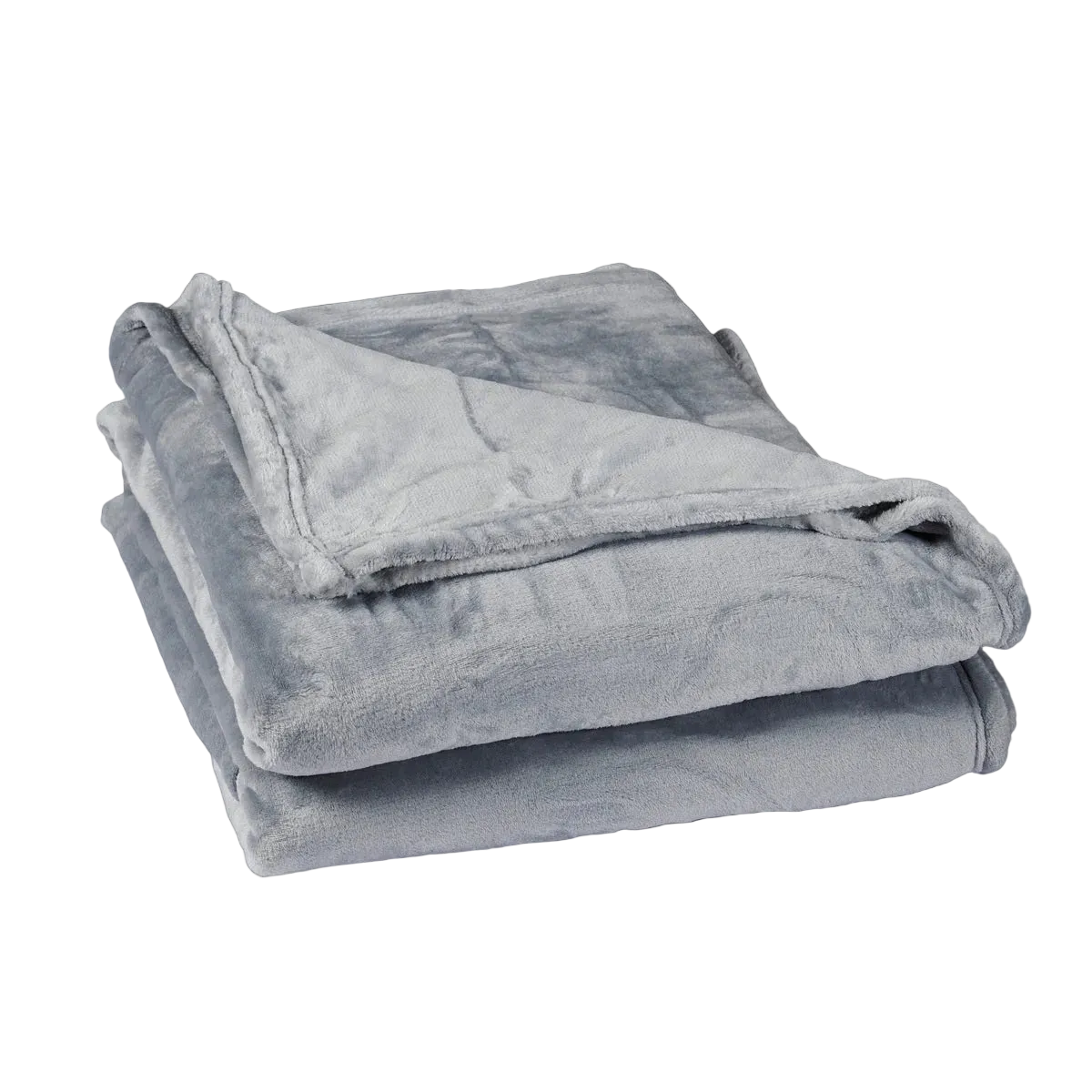 Plaid microfibre - acier #Couleur_ACIER