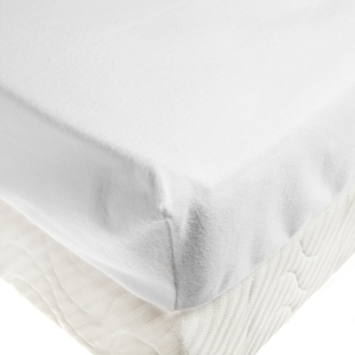 Drap Housse Double Molleton Plastifie | Linge de lit | Tradition des Vosges #Couleur_BLANC