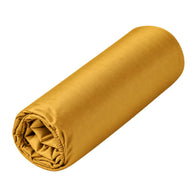 Drap housse Douce Nuit - Satin de coton #Couleur_OCRE