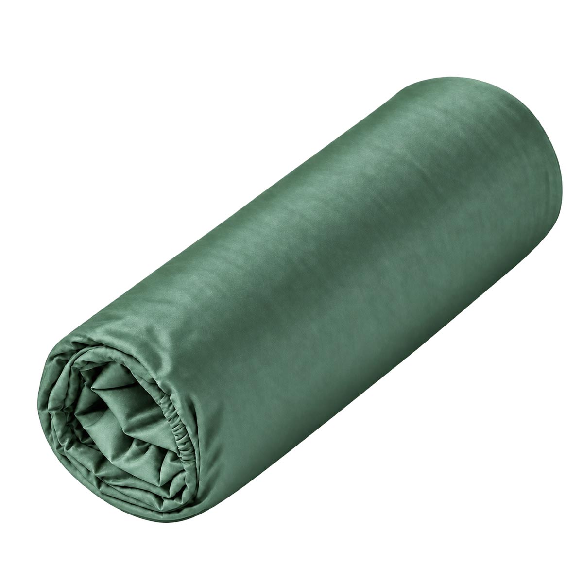 Drap housse Douce Nuit - Satin de coton #Couleur_VERT PROFOND
