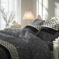 parure de lit housse de couette florian motifs geométriques