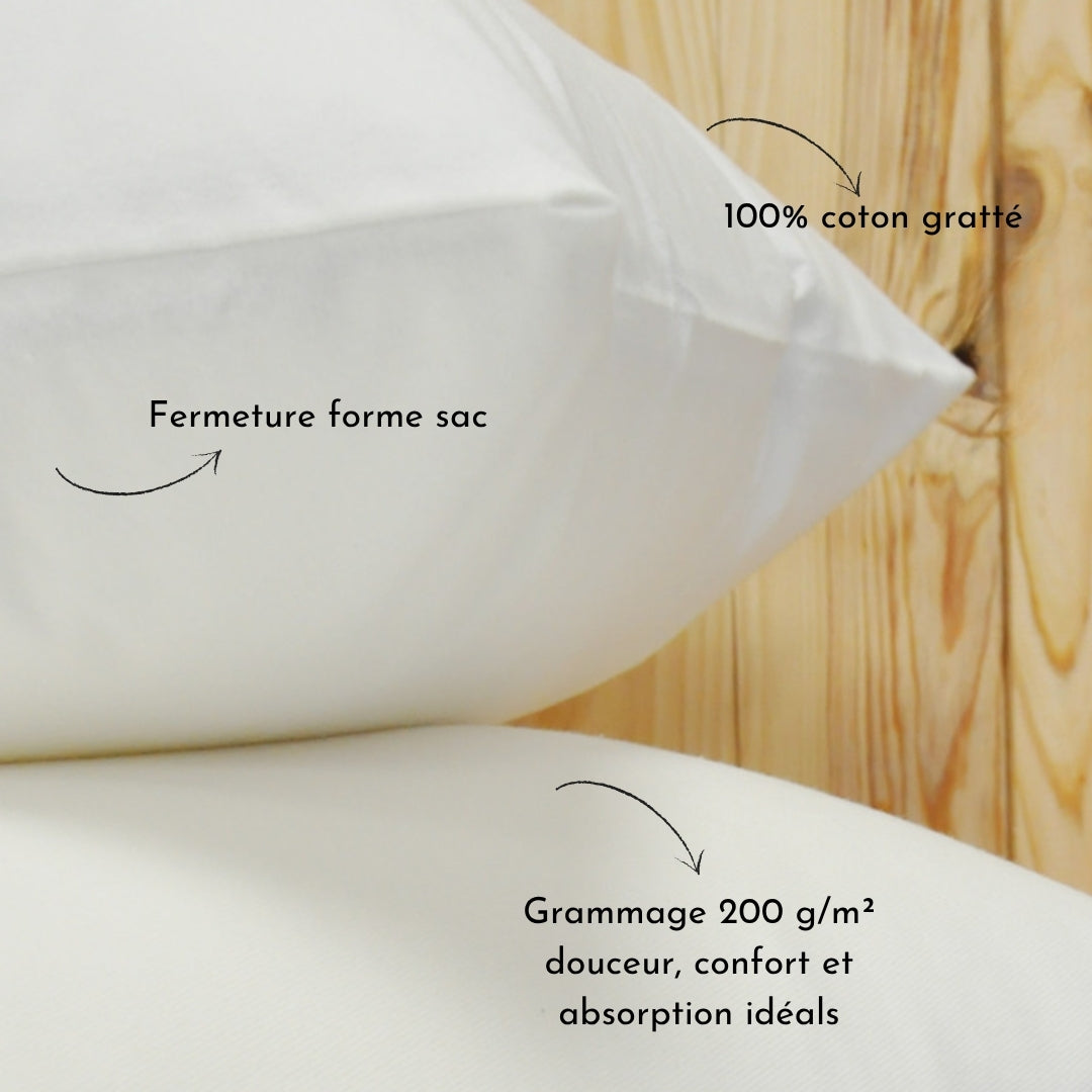 Essentielle Pillow Protector - 100% cotton fleece