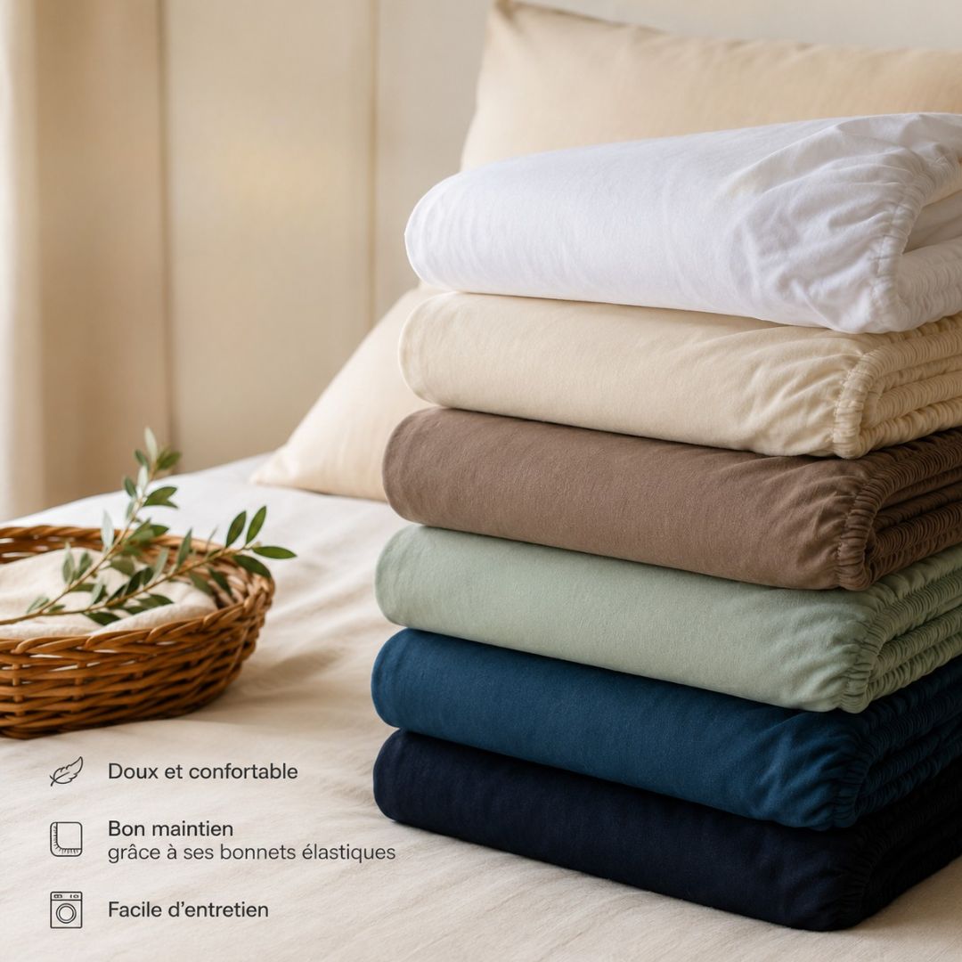 Colorama de nos drap housse en jersey